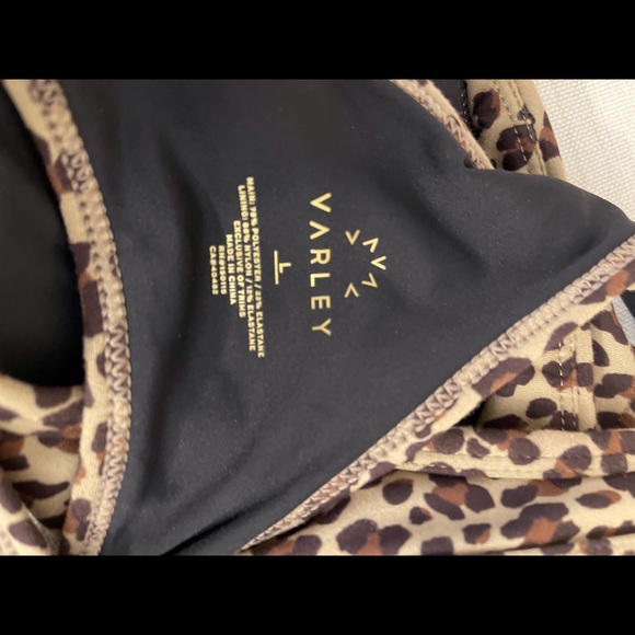 Varley Watson Bra Coffe Cheetah size large - Picture 10 of 13
